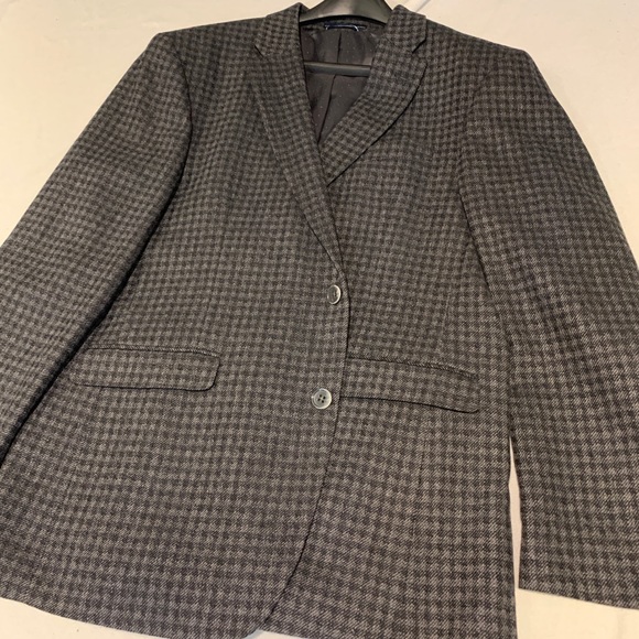 NWOT Tommy Hilfiger 42R wool sport coat black/grey